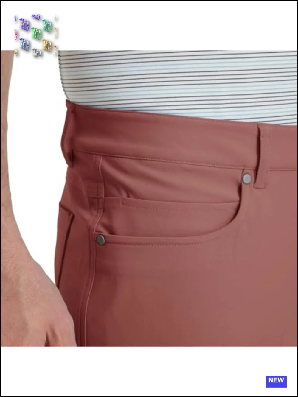 Men's Golf Pants Lightweight Moisture Wicking Stretch Flat Front Dress Pants
